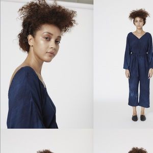 Osei Duro Yala Jumpsuit in Natural Indigo, Med NWT